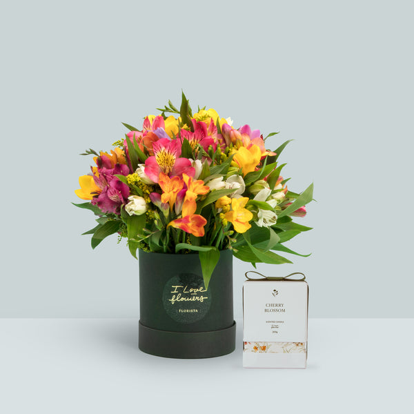 Flower Box Wonderful & Vela Aromática